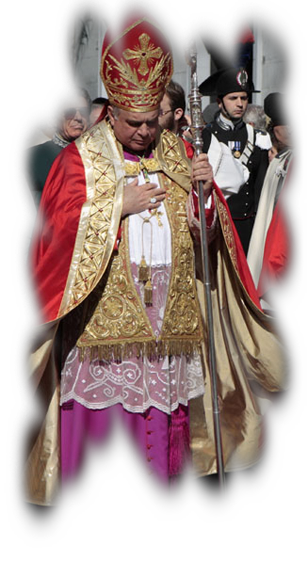L'Arcivescovo Salvatore Gristina alla processione del 03/02